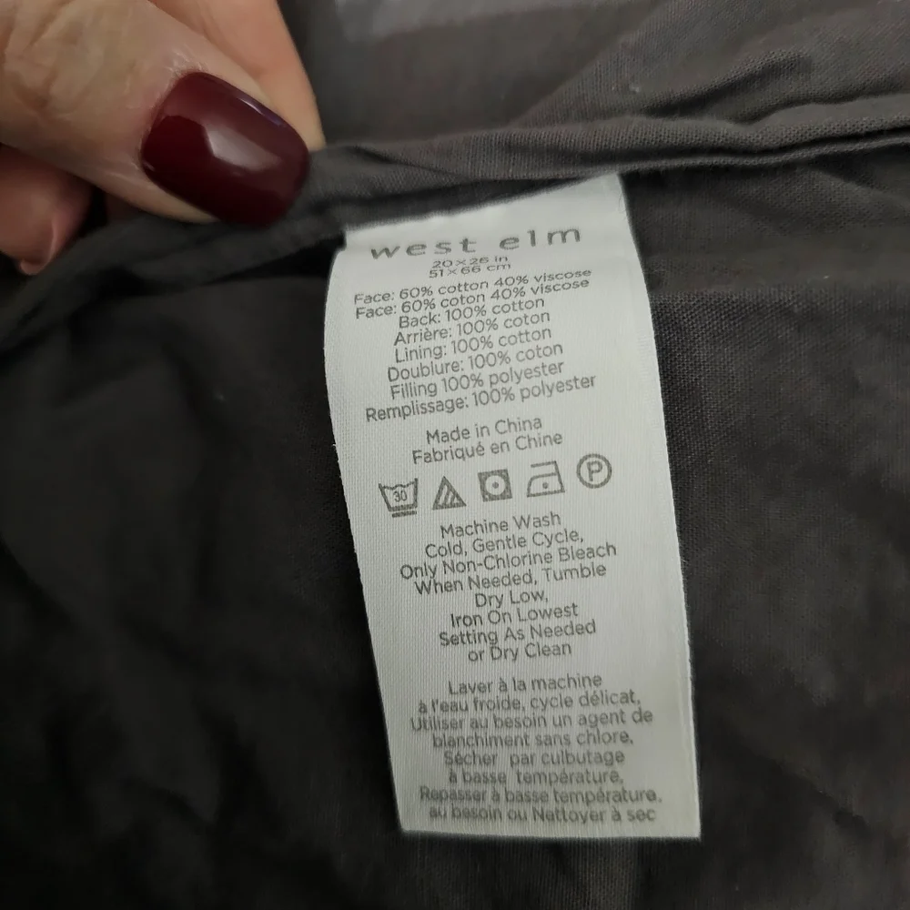 West Elm Pillow Shams